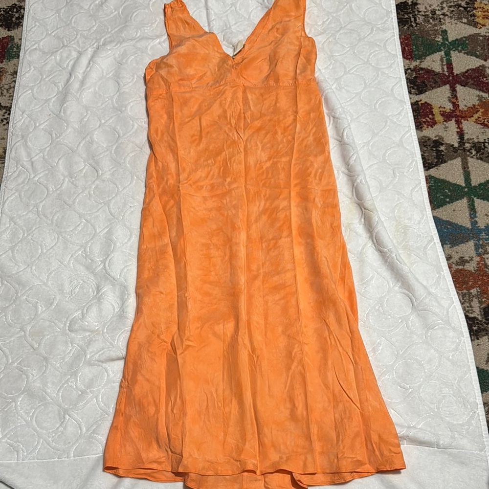 J. Crew Orange Sundress with Spaghetti Straps